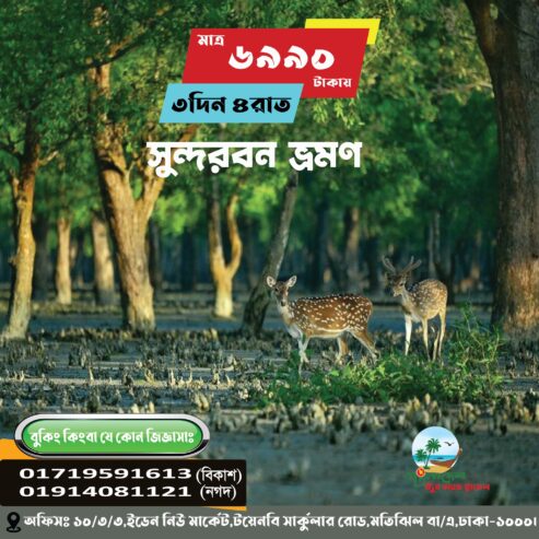 Sundarban, Cox’s Bazar, Sajek and Sylhet Tour Package