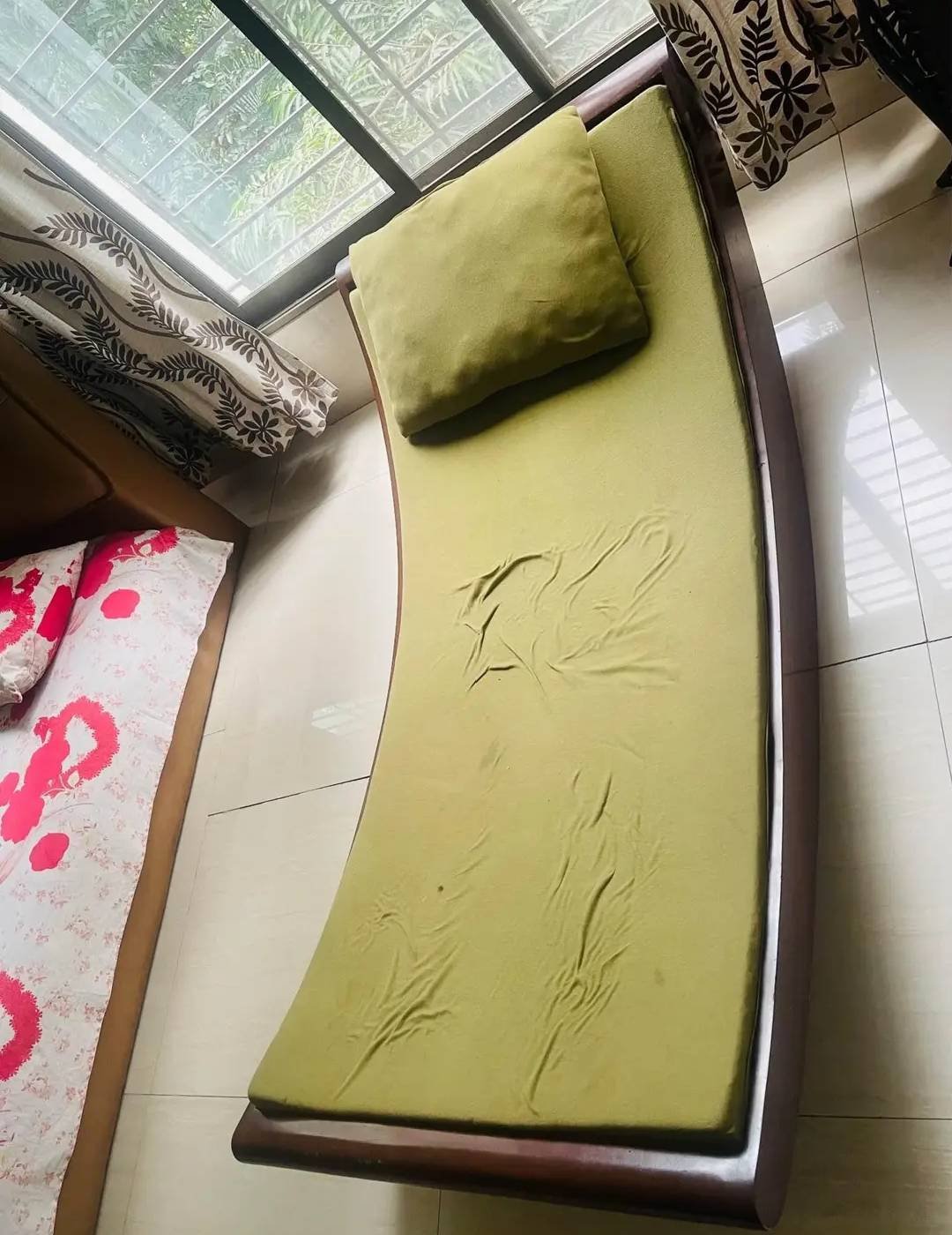 Teak Wood Rocking Bed For Sale