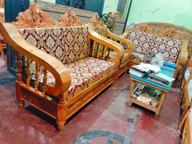 Earleaf Wood Sofa For Sale in Dhaka