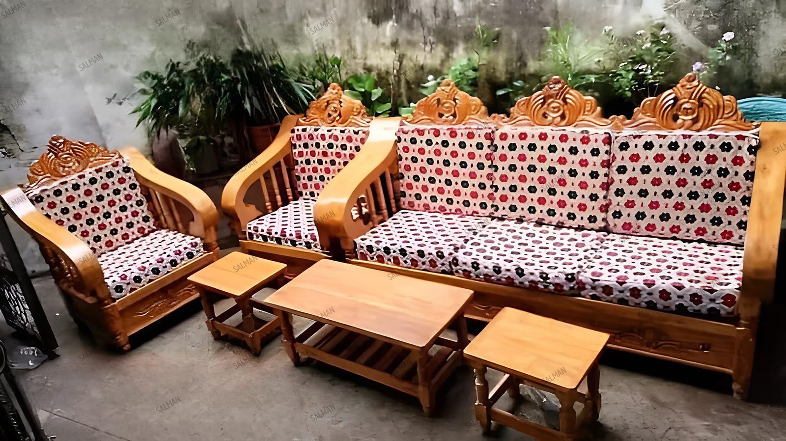 Earleaf Wood Sofa For Sale in Dhaka