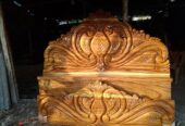 Mahogany Wood Bed For Sale in Gobindaganj Rangpur