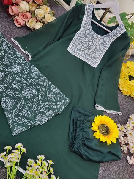 Fashionable Cotton Kameez Set