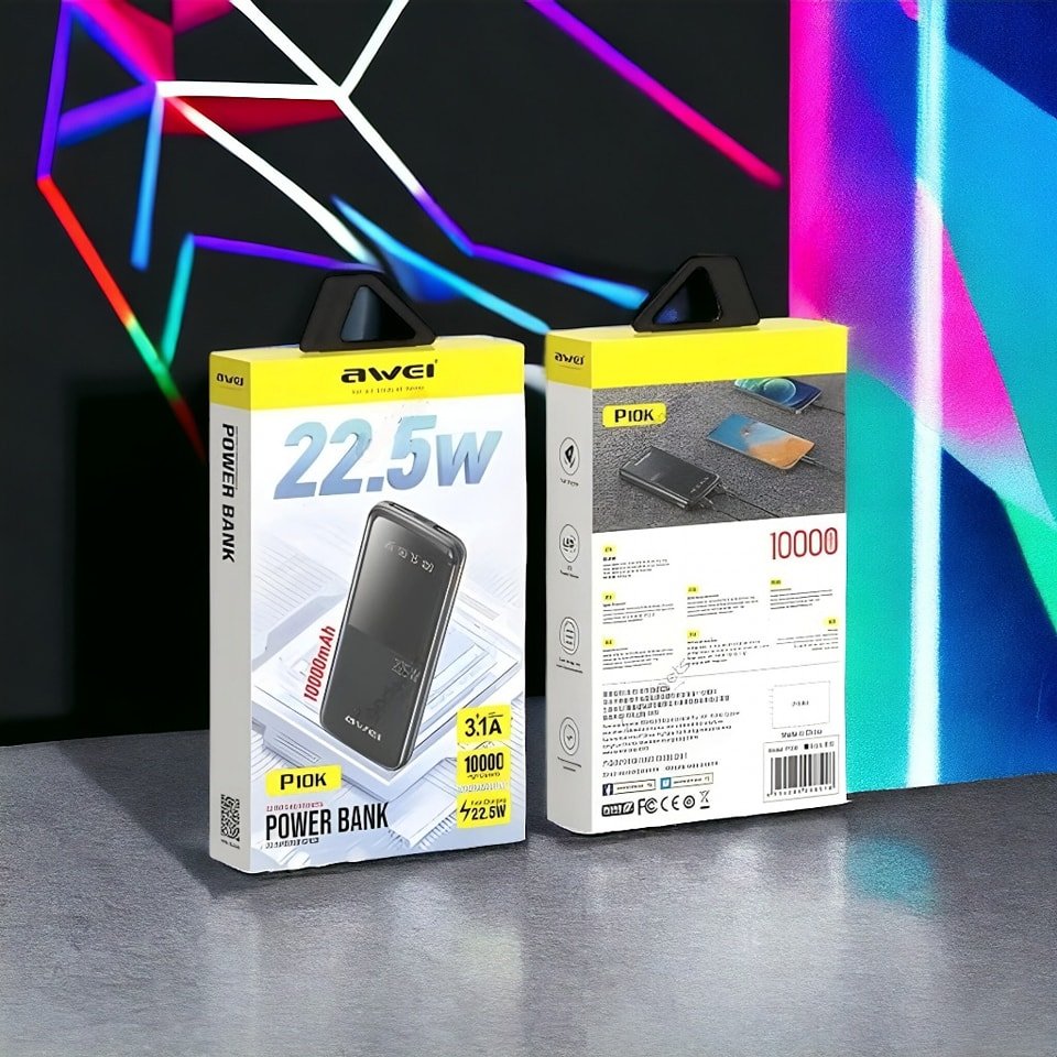 AWEI P10K (10000mAh)22.5W FAST CHARGING POWERBANK