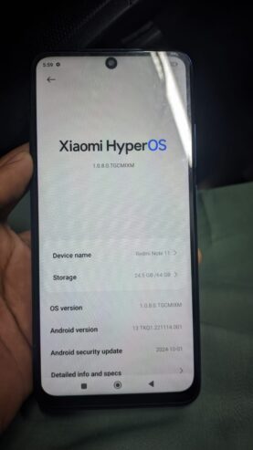 Redmi Note 11 For Sale in Dhaka Mirpur