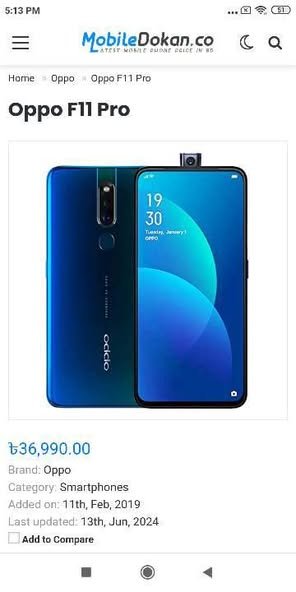 Oppo F11 Pro for Sell