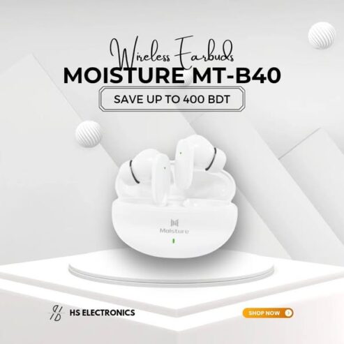 MOISTURE MT-B40 WIRELESS EARBUDS