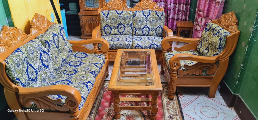 Teak Wood Sofa Set For Sale in Chittagong