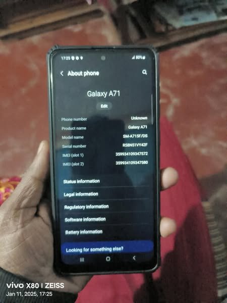 Samsung Galaxy A71 for Sell in Sylhet