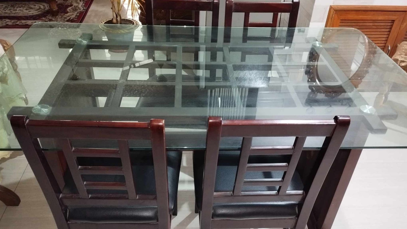 Dining Table with 4 Chairs For Sale in Dhaka