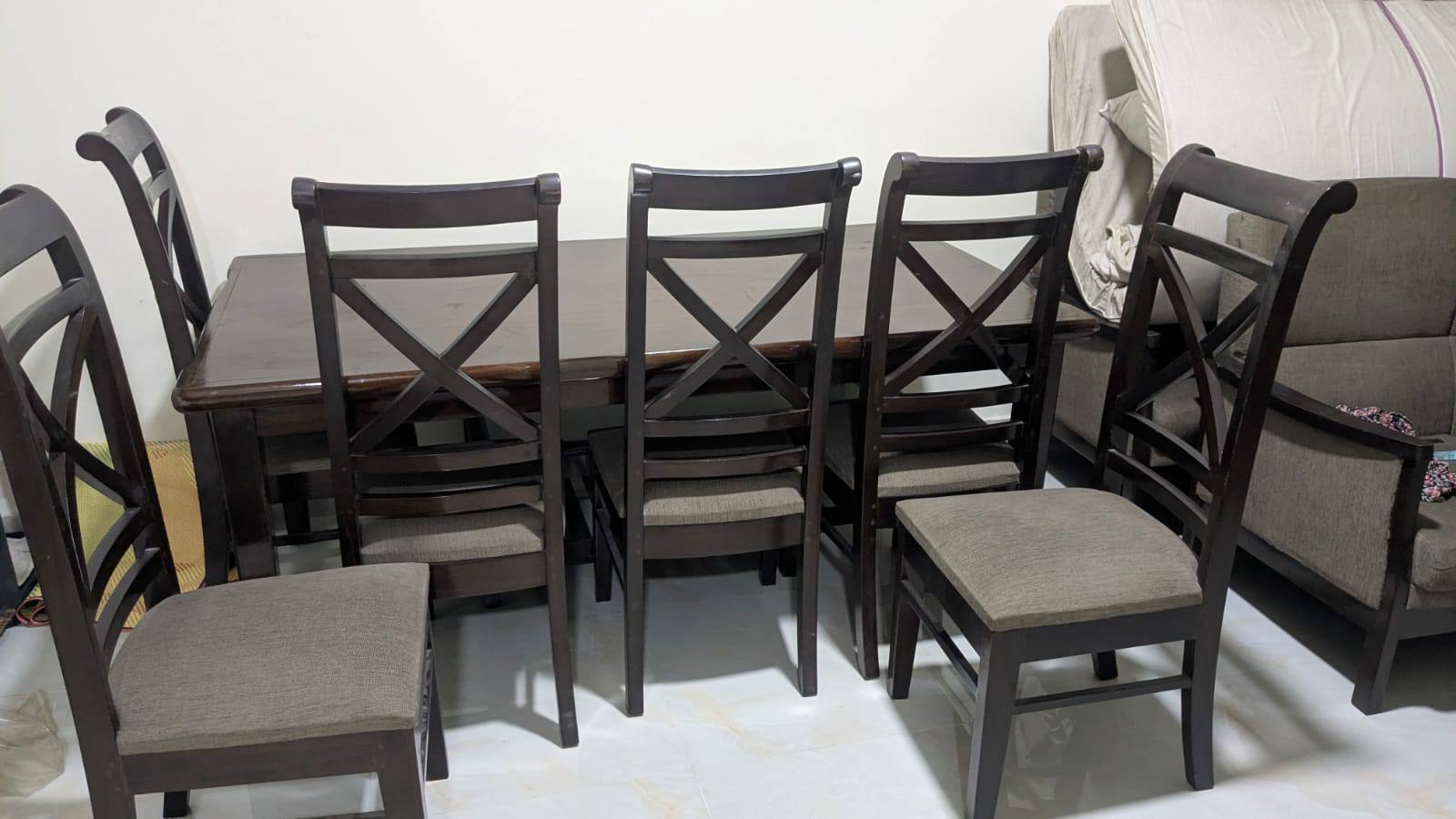 Teak Wood Dining Table Set For Sale in Dhaka Tejgaon