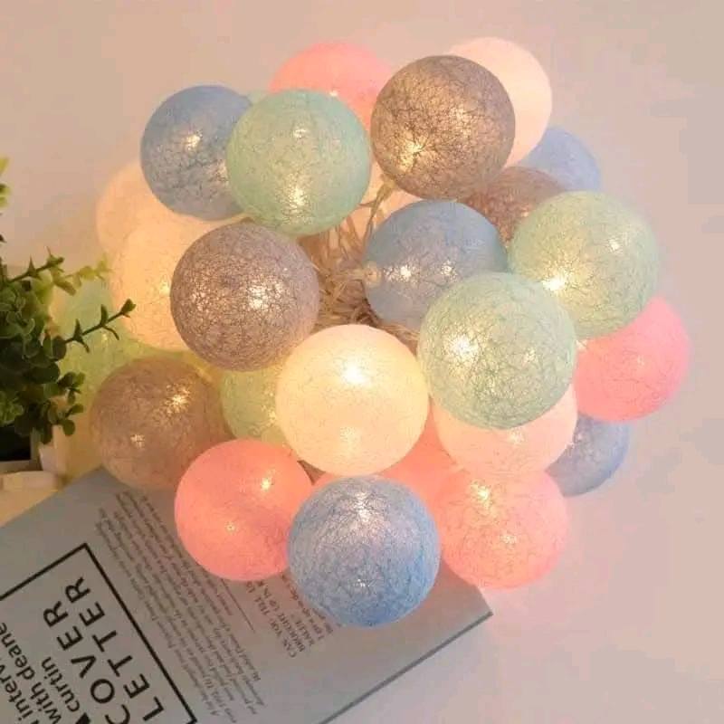 Cotton Ball Home Decor Light