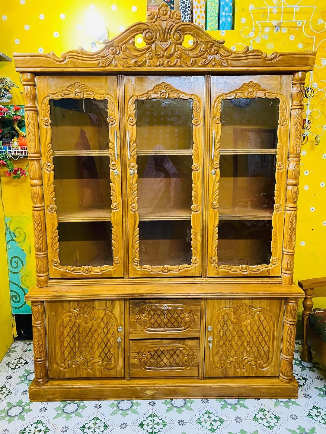 Teak Wood Wall Cabinet For Sale in Chittaong