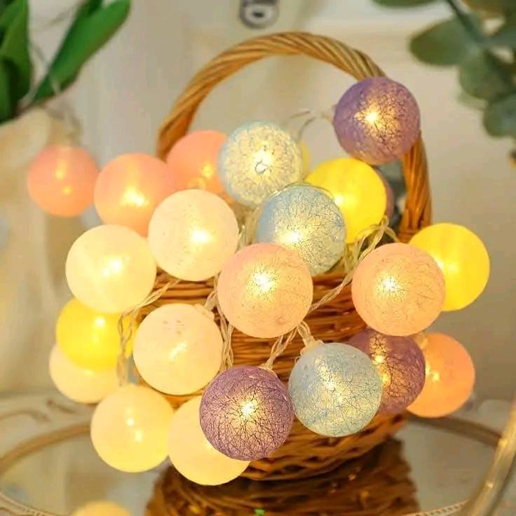 Cotton Ball Home Decor Light