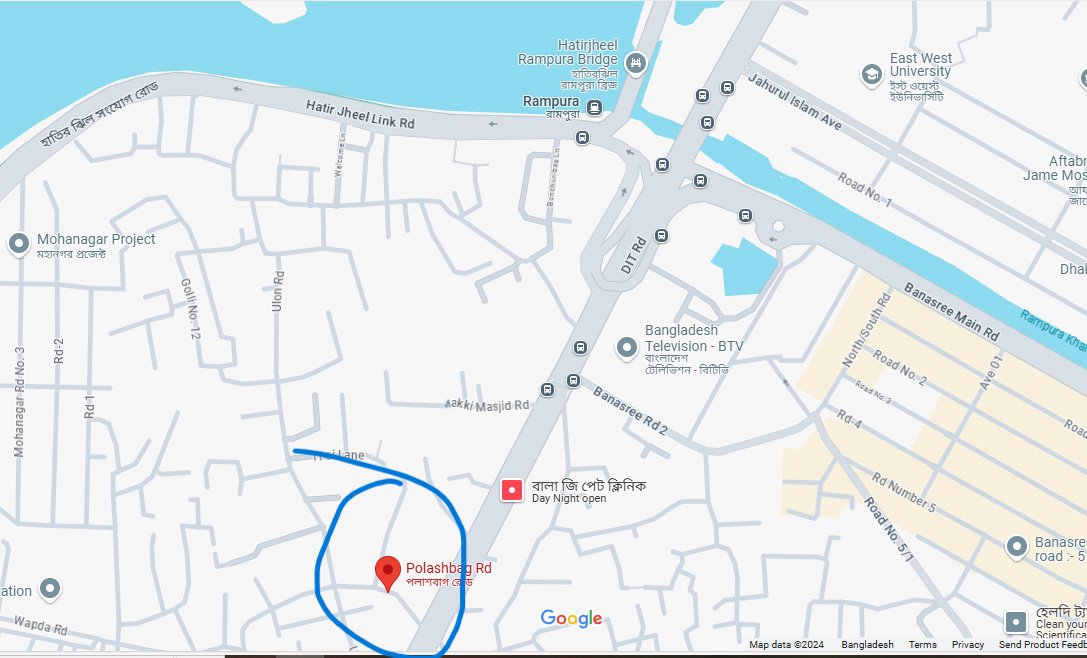 Bachelore House For Rent in Dhaka Rampura