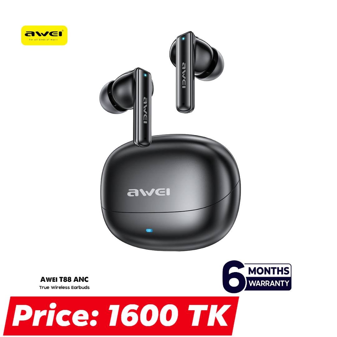 Awei T88 ANC Bluetooth Earbuds