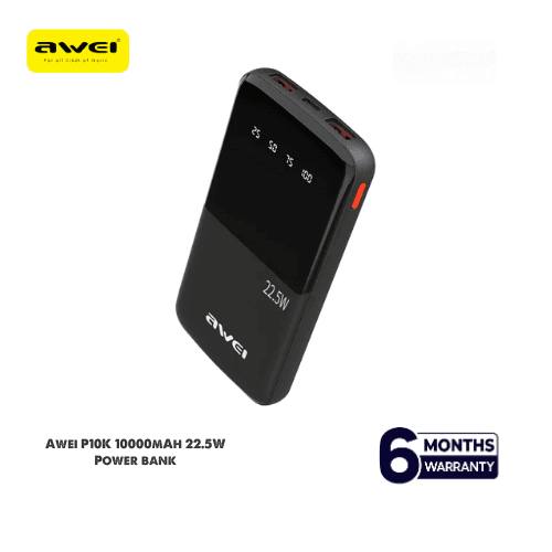 Awei P10K 10000mAh 22.5W PD Fast Charge Power Bank