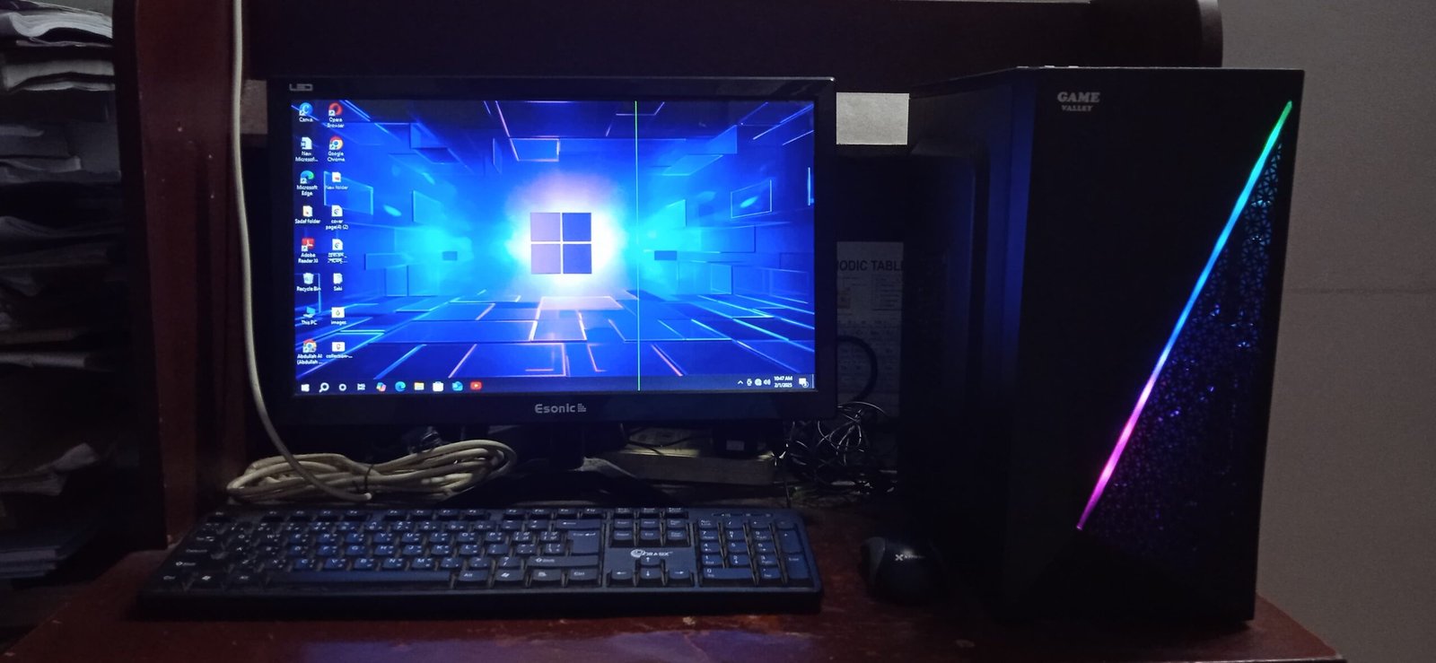 Full Setup PC Intel Dual Core + 8GB Ram SSD 256 With Monitor