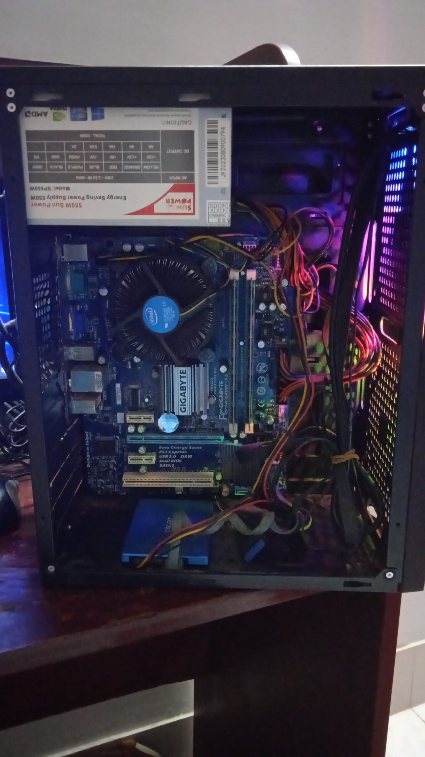 Full Setup PC Intel Dual Core + 8GB Ram SSD 256 With Monitor