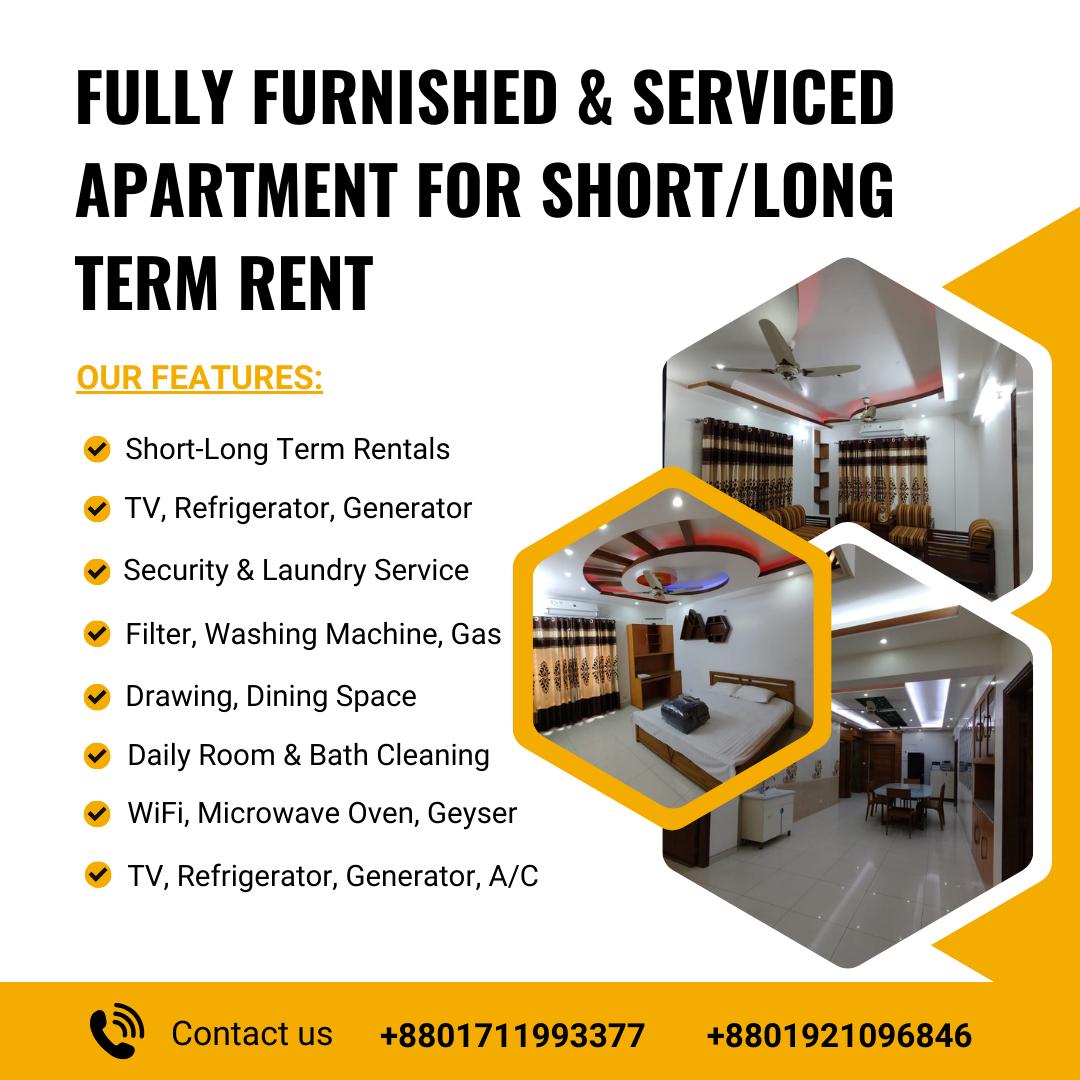 Furnished 4BHK Serviced Apartment RENT