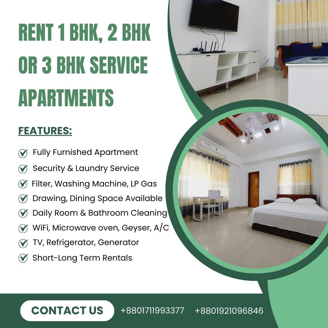 3 Bed Room Apartment RENT in Bashundhara
