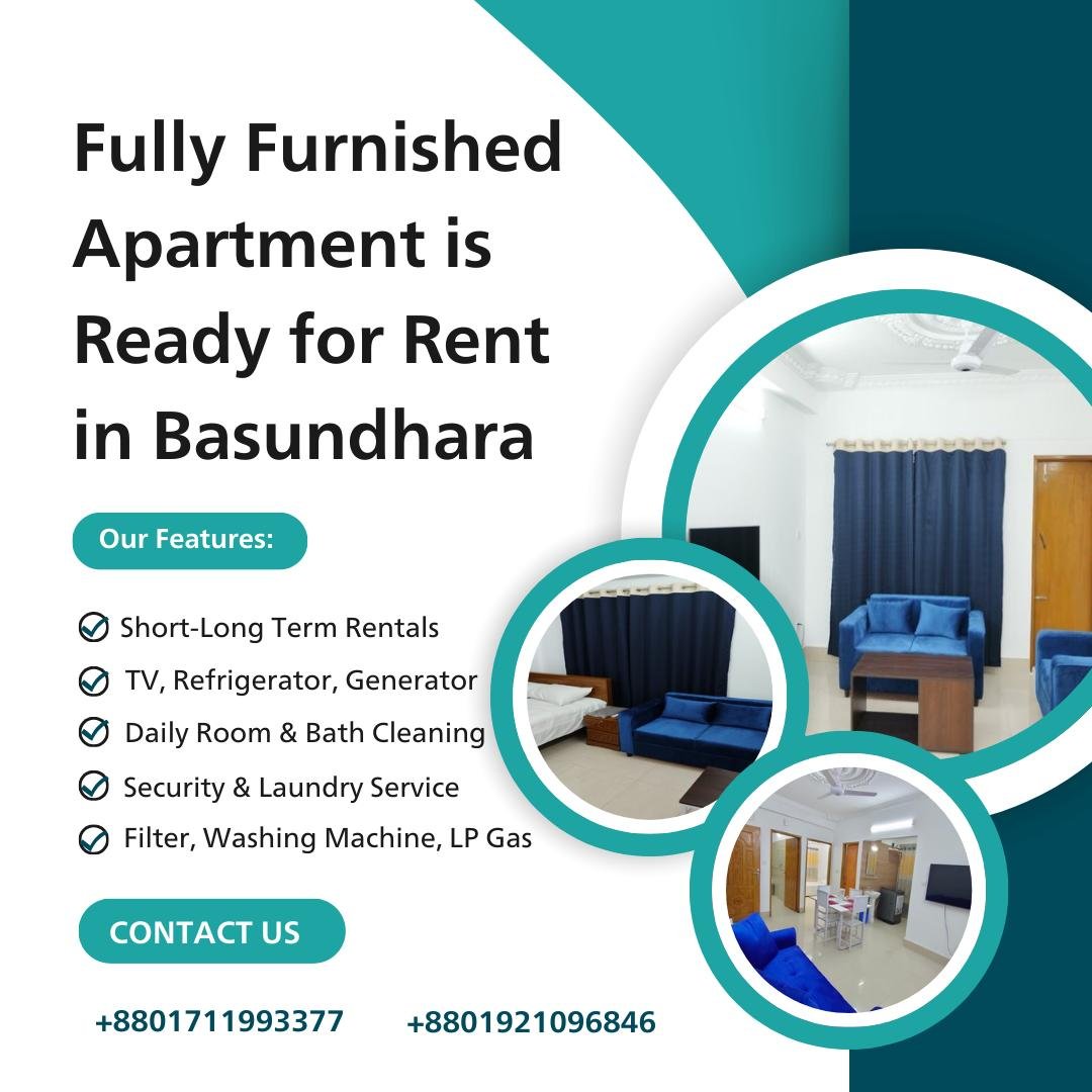 Furnished 4BHK Apartment RENT In Bashundhara R/A