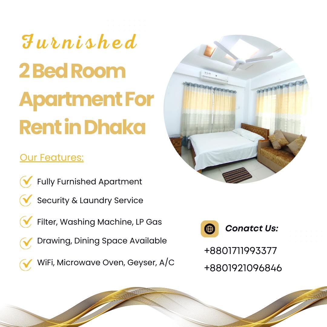 Furnished 2BHK Apartment RENT in Bashundhara R/A