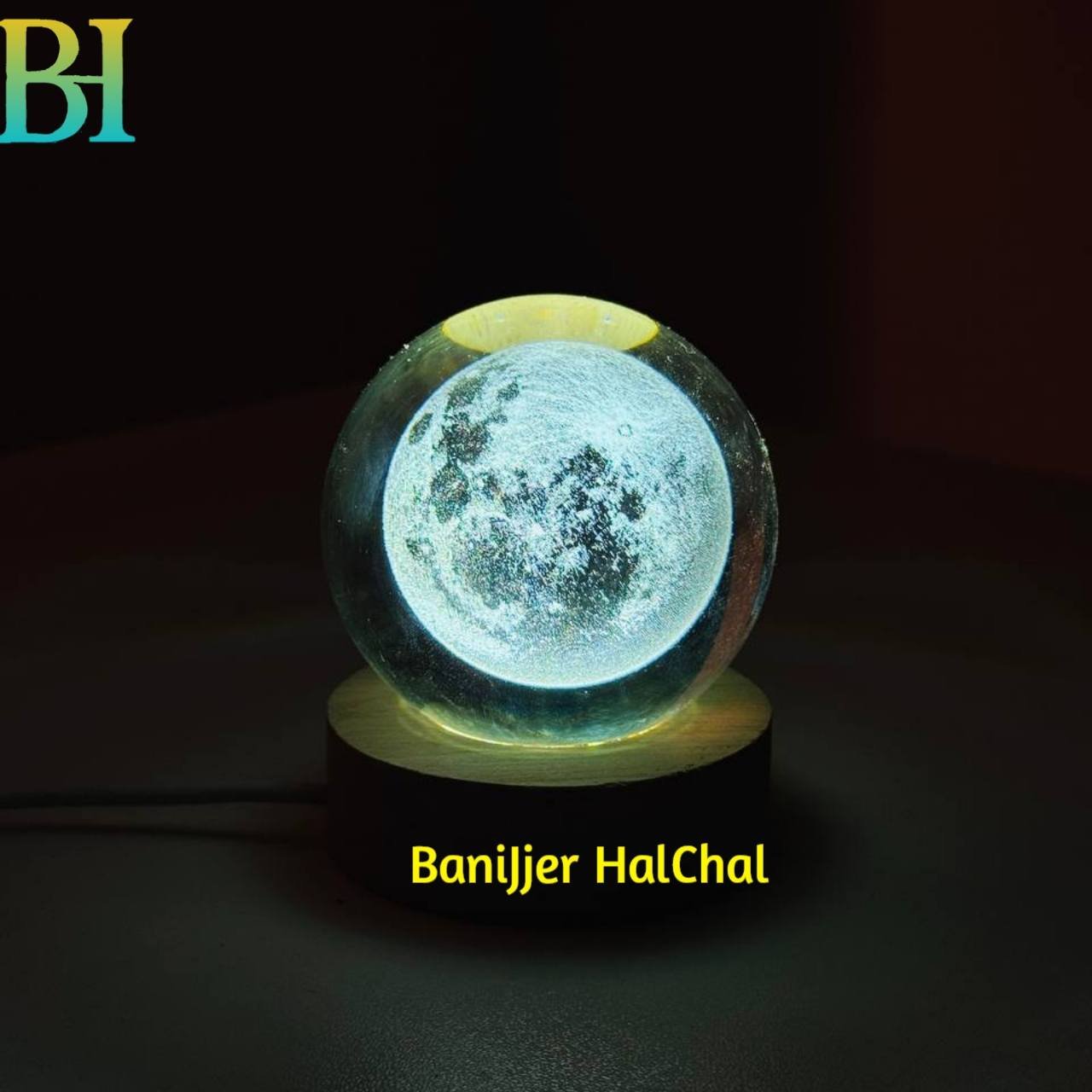 Crystal Galaxy Moon Ball