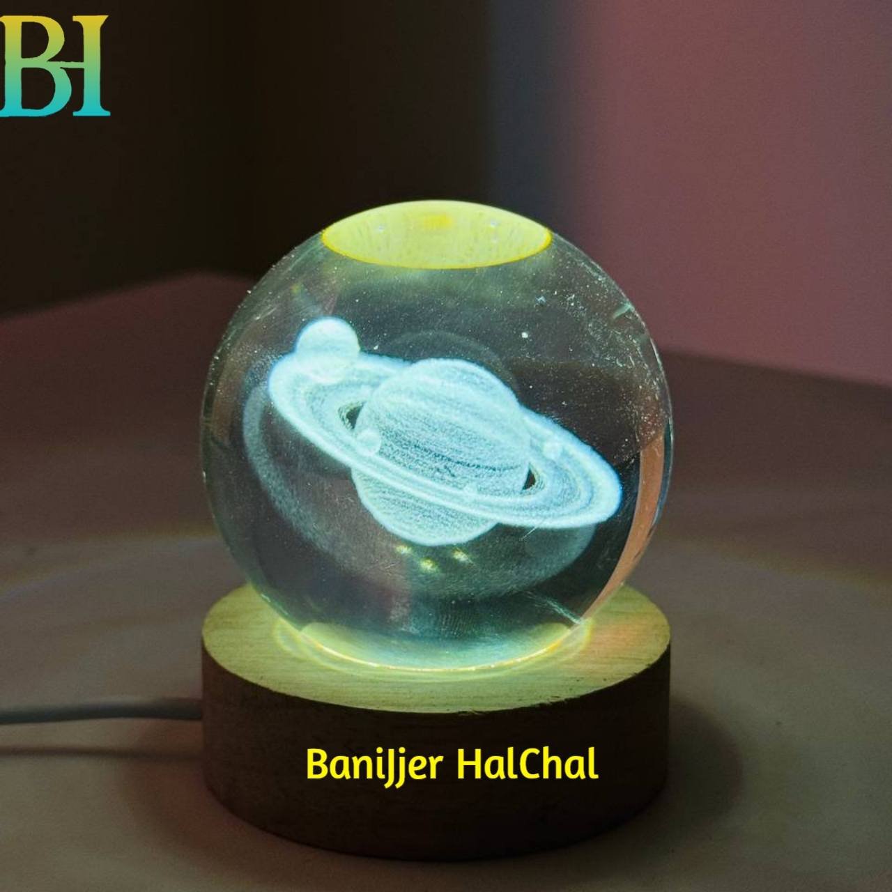 Crystal Galaxy Moon Ball