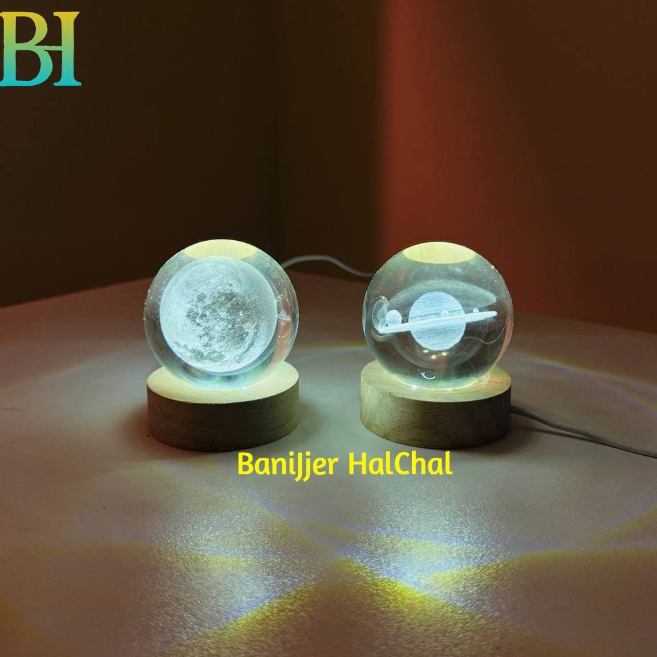 Crystal Galaxy Moon Ball