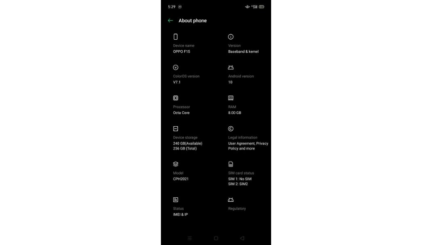 Oppo F15 For Sale in Dhaka Mirpur