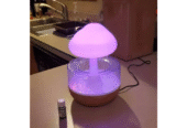 Rechargeable Rain Cloud Humidifier Mushroom Lamp