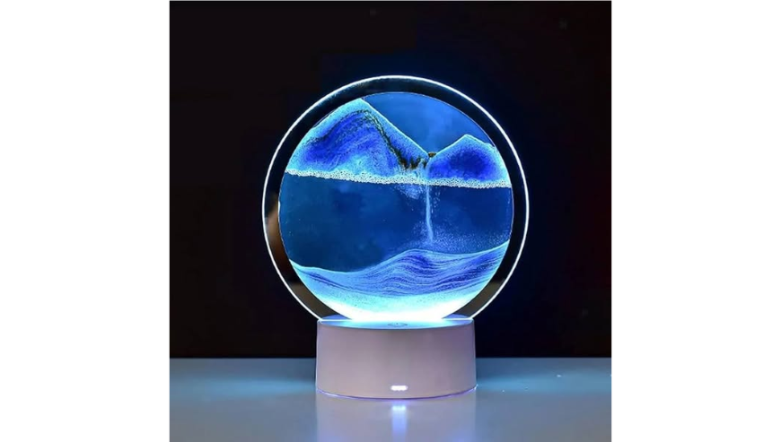 3D Colorful Moving Sand Painting Sandscape LED Table Lamp