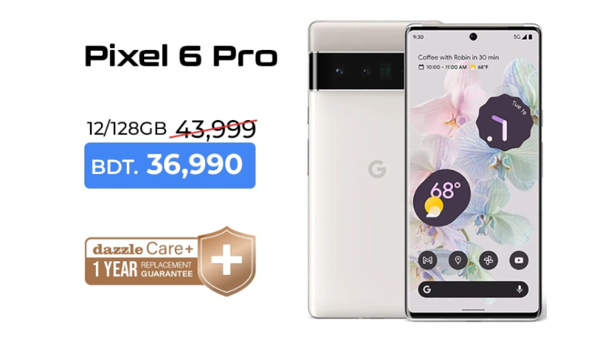 𝗚𝗼𝗼𝗴𝗹𝗲 𝗣𝗶𝘅𝗲𝗹 𝟲 𝗣𝗿𝗼