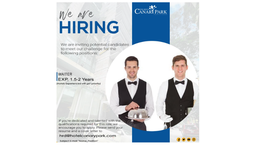 Waiter Hiring!