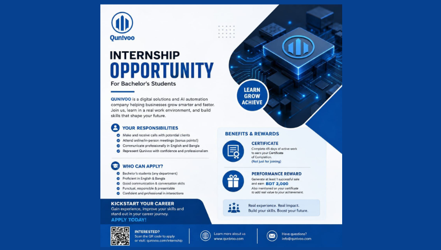 Internship Job in Dhaka